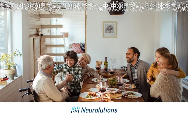 family enjoying a holiday meal